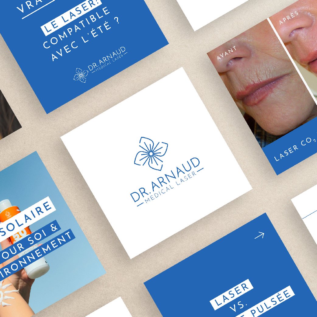 Identité visuelle Instagram Dr Arnaud