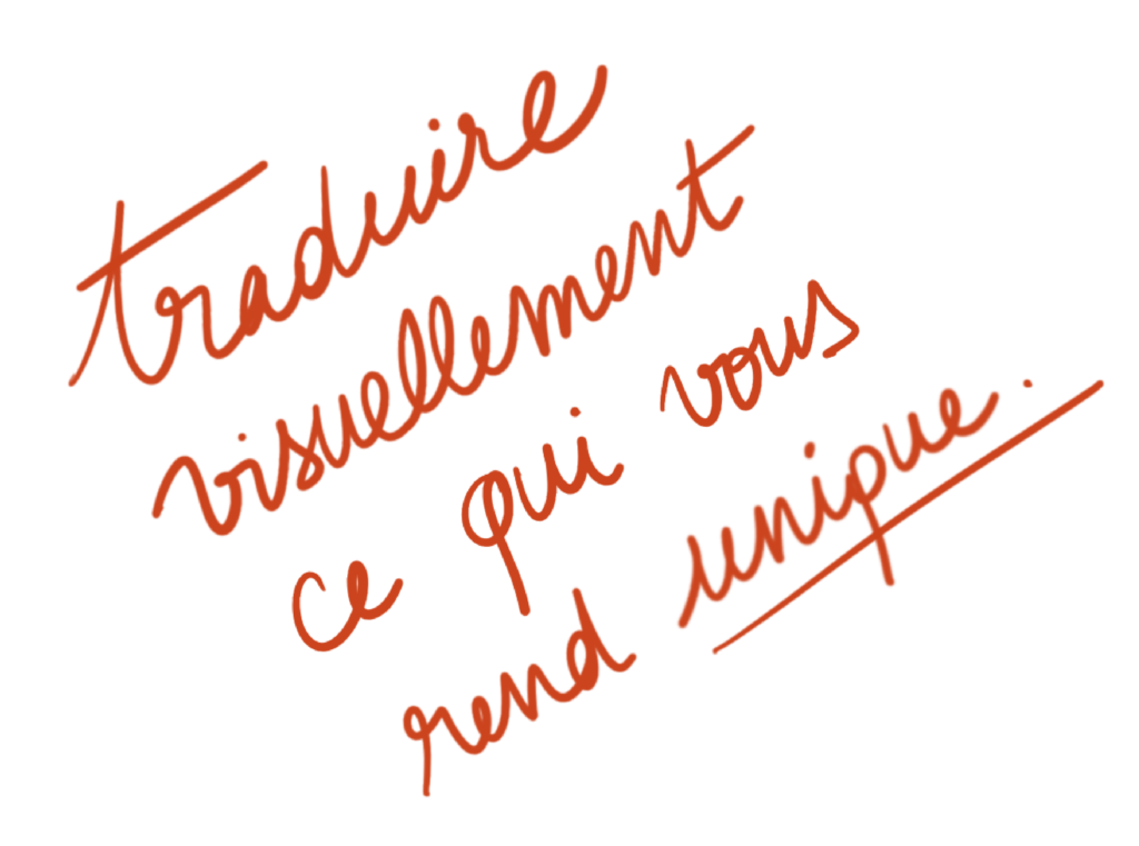 traduire visuellement ce qui vous rend unique